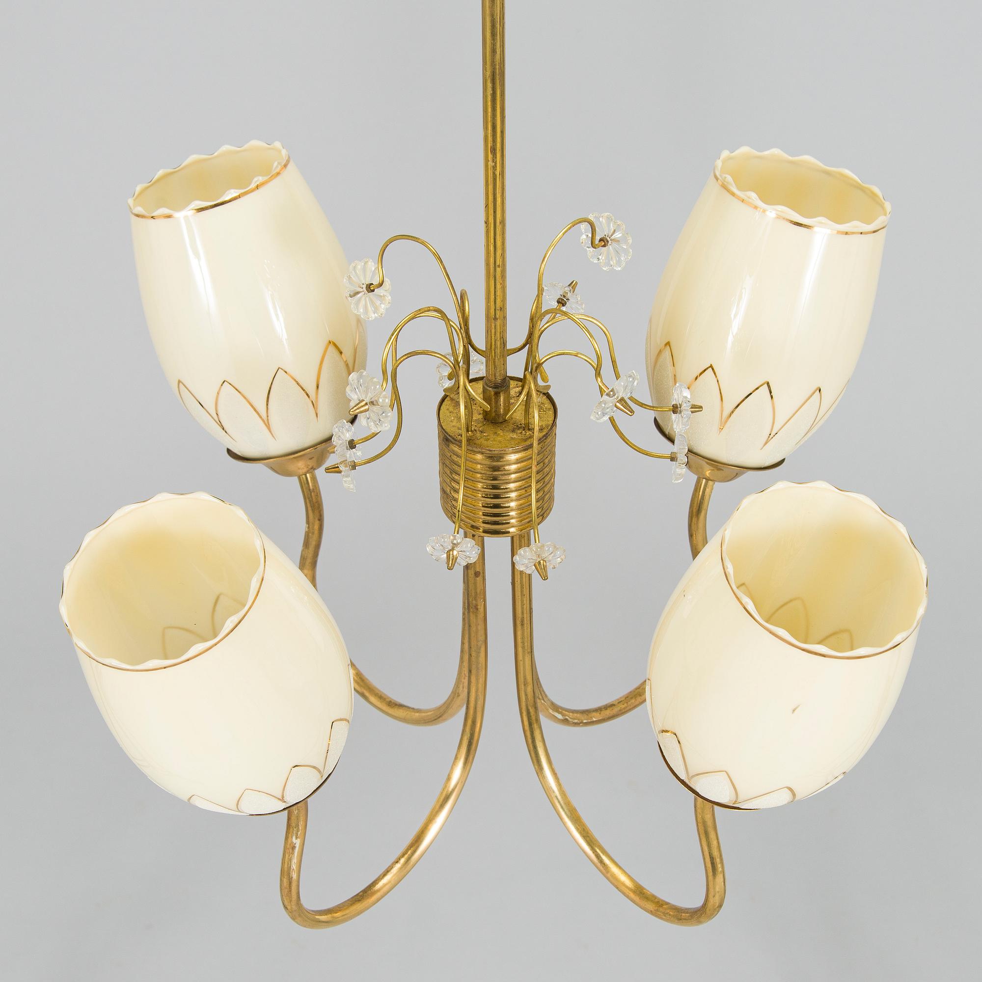A 1950s 'ER 79/4' ceiling lamp for Itsu.