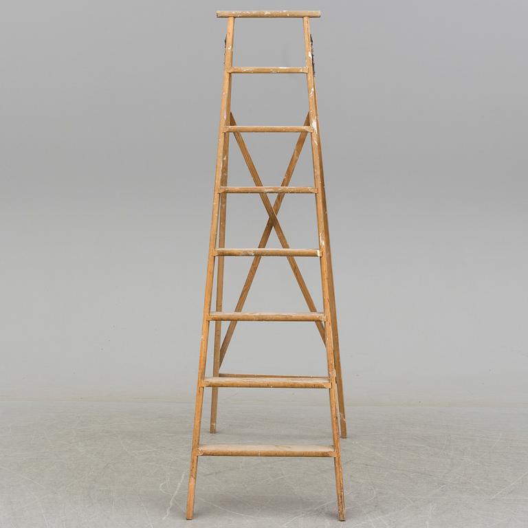 a 20th century wooden ladder.
