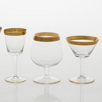 Glasservis, 74 delar, 1900-talets mitt.