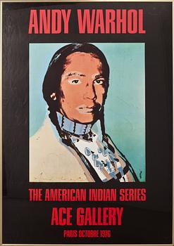ANDY WARHOL, offsetaffisch, signerad.