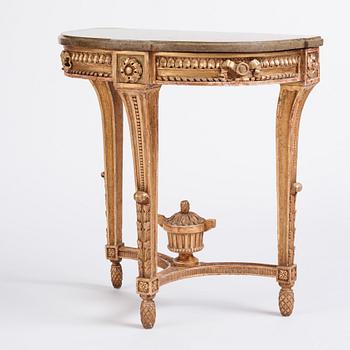 Konsolbord, Stockholmsarbete, 1700-talets slut, Gustavianskt.