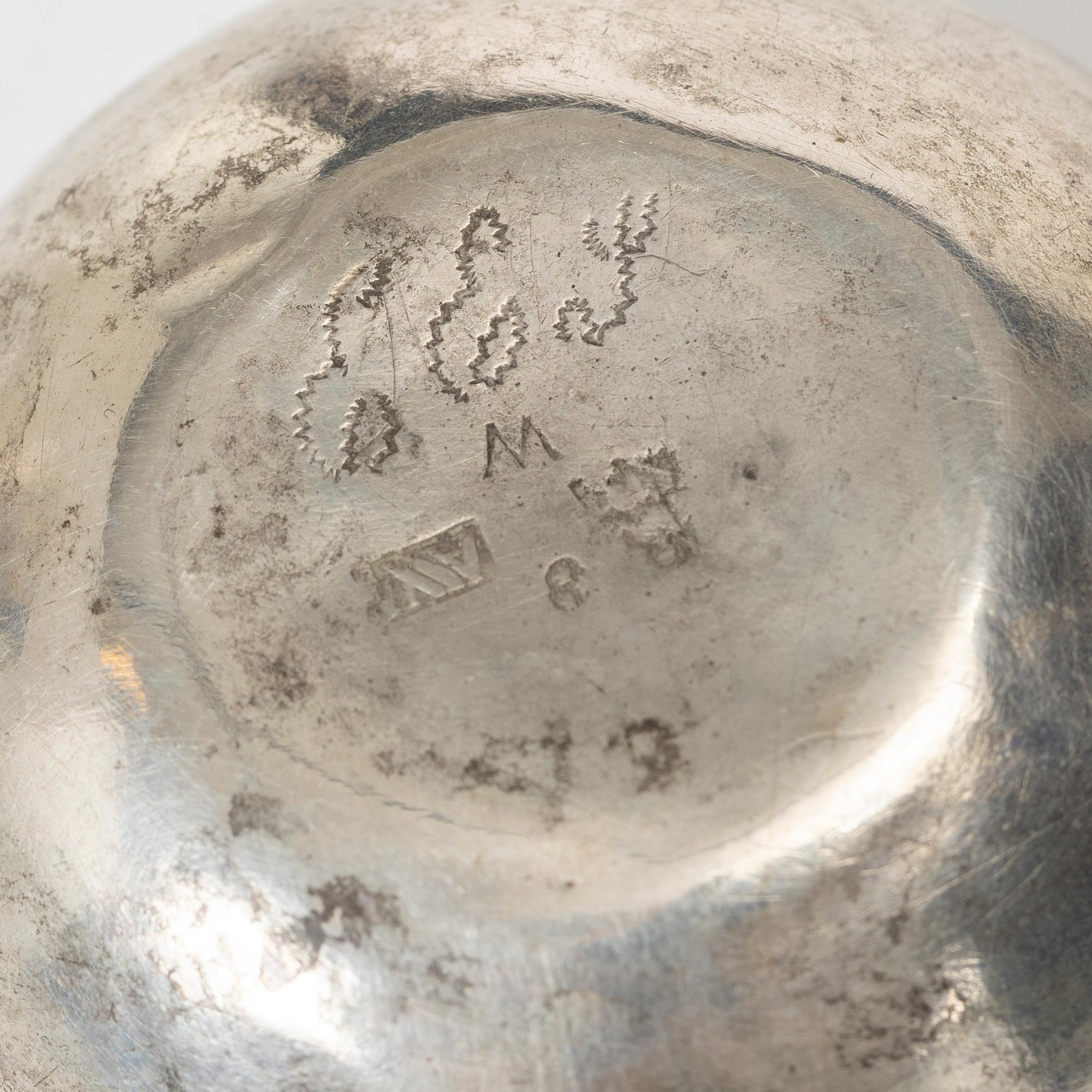 Bägare samt tumlare, silver, Sverige 1700-1800-tal.