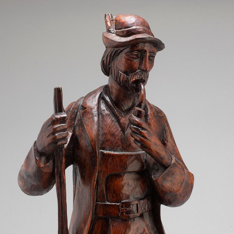 SKULPTUR, betsat trä, sydtyskland, 1900-tal.