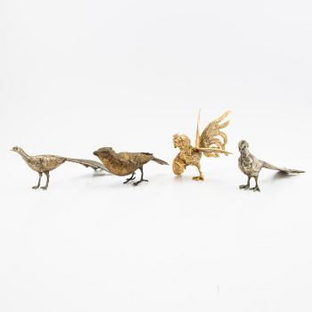 Table decorations, 4 pcs, 20th century.