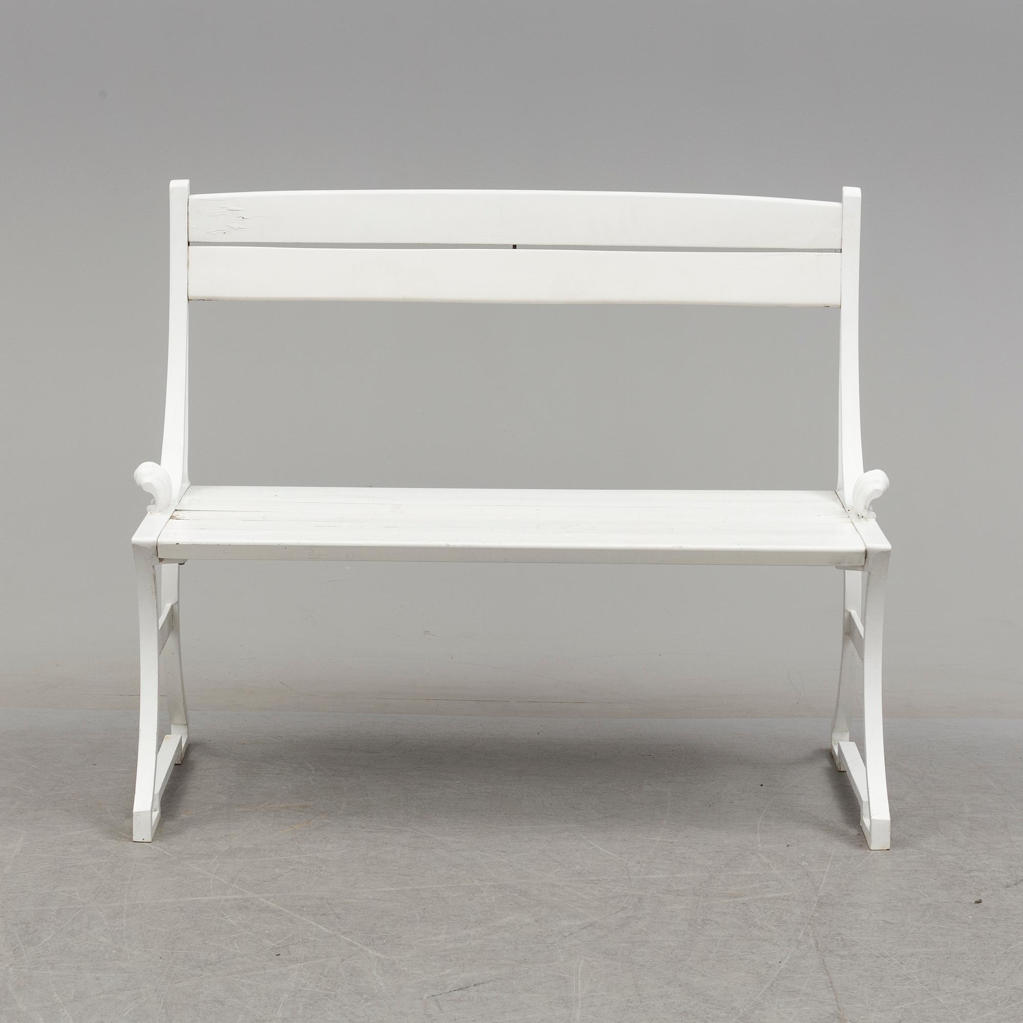 TRÄDGÅRDSSOFFA, "Sneckan", Folke Bensow, Byarums Bruk, sent 1900-tal.