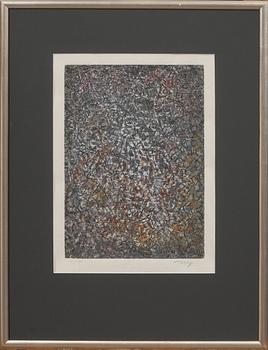 MARK TOBEY, färgserigrafi på japanpapper, signerad och numrerad XI/LXX.