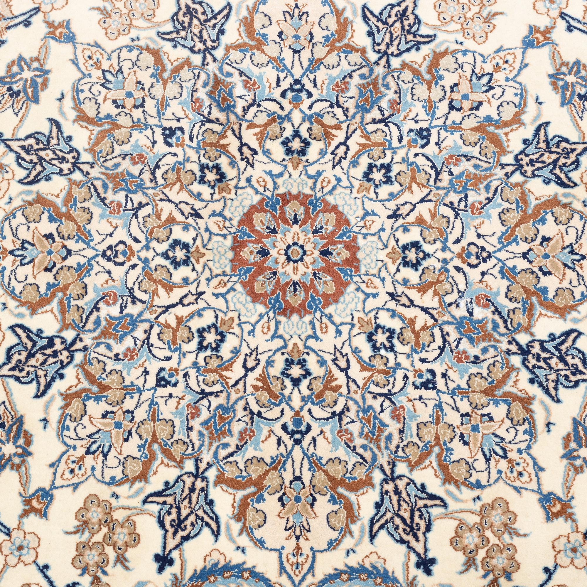 Matta, Nain, part silk, ca 460 x 324 cm.