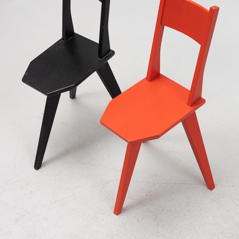 A pair of 'Camilla' chairs by John Kandell for Källemo, designed 1988.