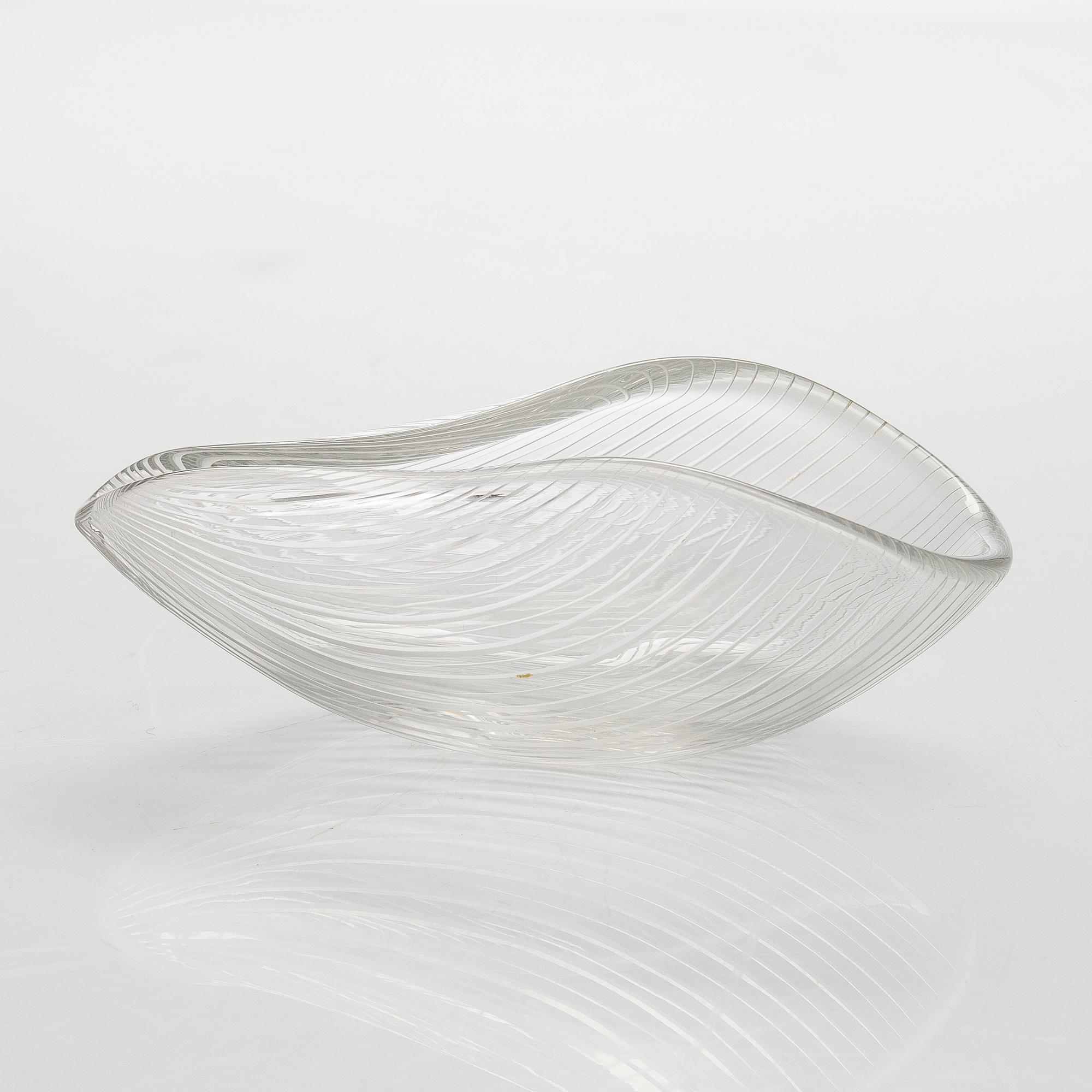 Tapio Wirkkala, konstglas, modell 3342, signerad Tapio Wirkkala Iittala.