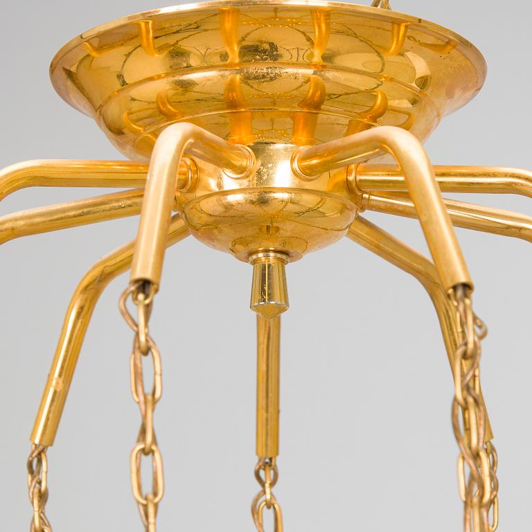 Taklampa / takkrona, Turun kristalli, 1970-tal.