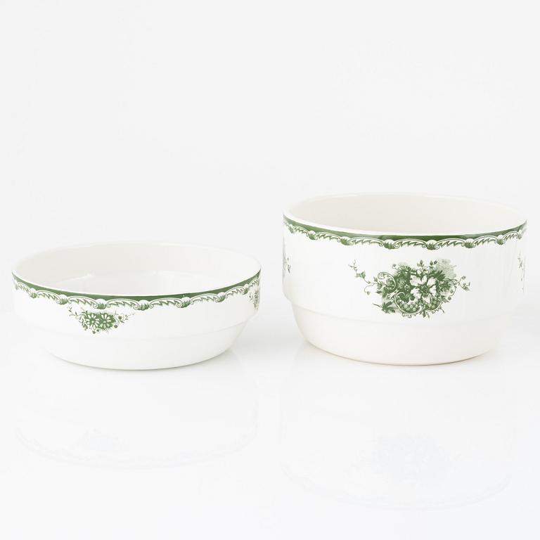 A 38-piece creamware dinner service, "Grön Anna", Rörstrand, Sweden.