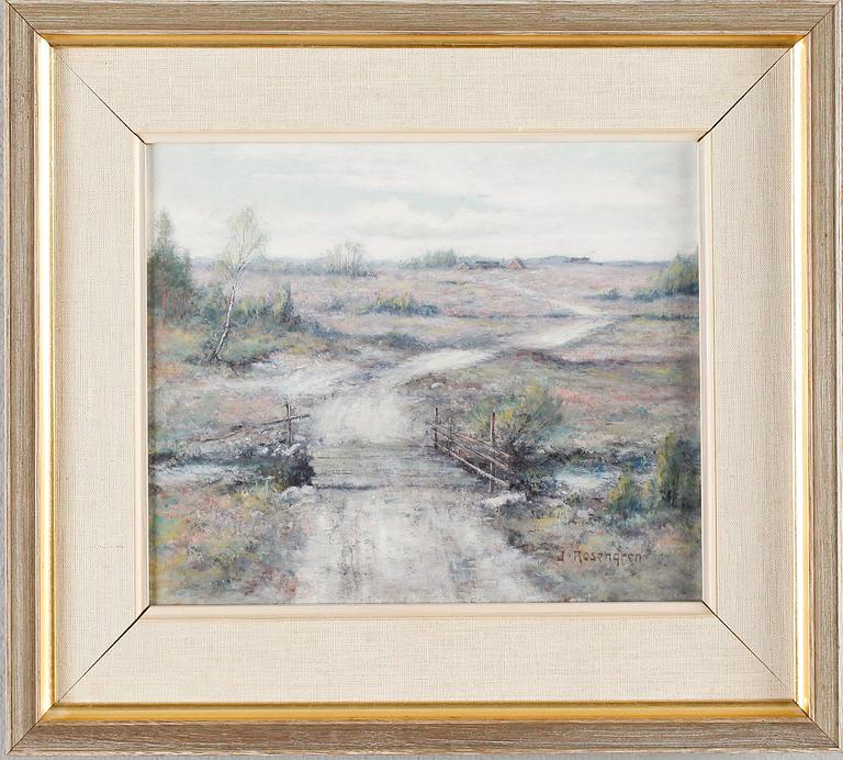 JEAN ROSENGREN, 2 st, olja på duk, signerade.