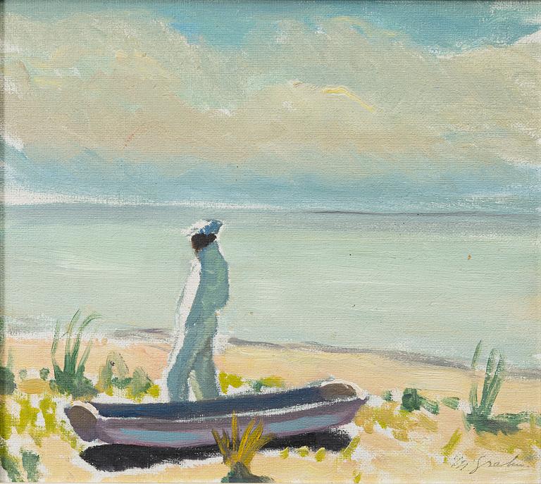 Hjalmar Grahn, Figur på strand.