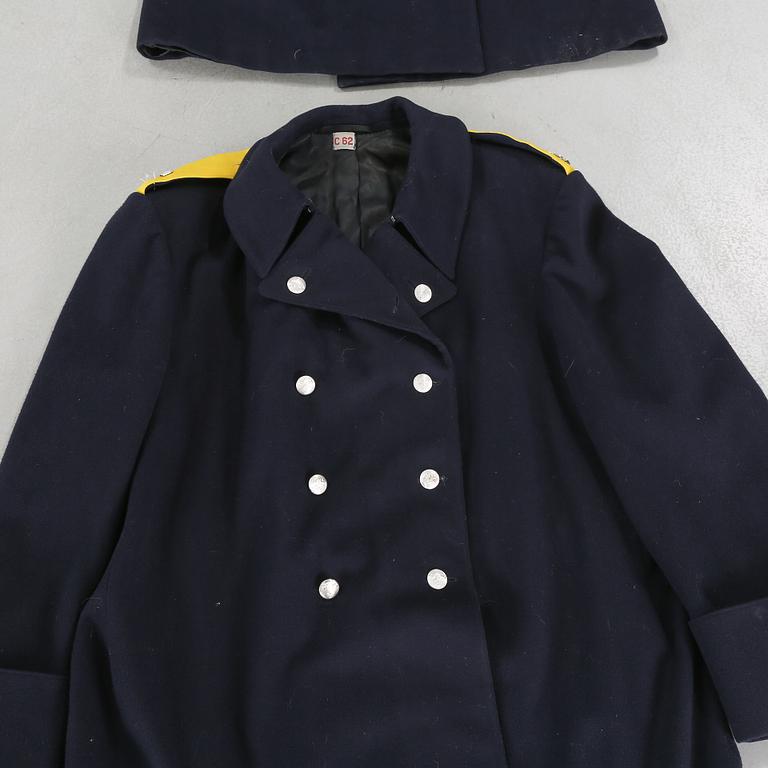 Four uniforms for the swedish army, model 1886.