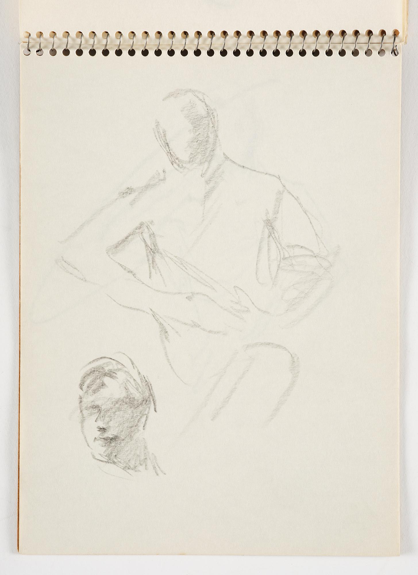 Lotte Laserstein, 4 skissböcker med blyertsteckningar.