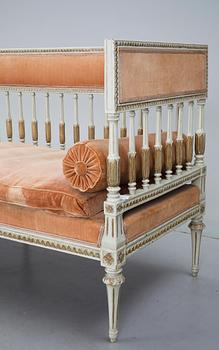 SOFFA, sengustaviansk, tillskriven Johan Lindgren, 1700-talets andra hälft.