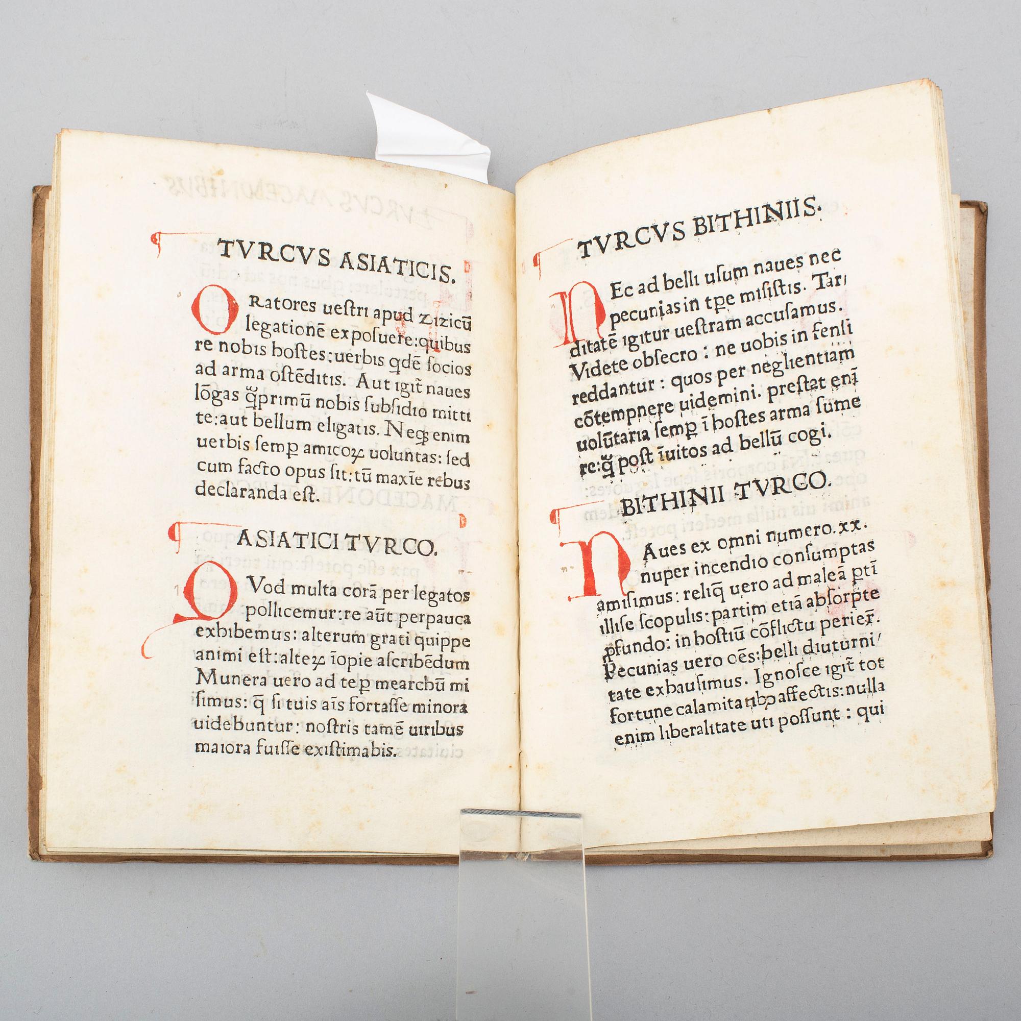BOOK, Incunable, Rome 1473.