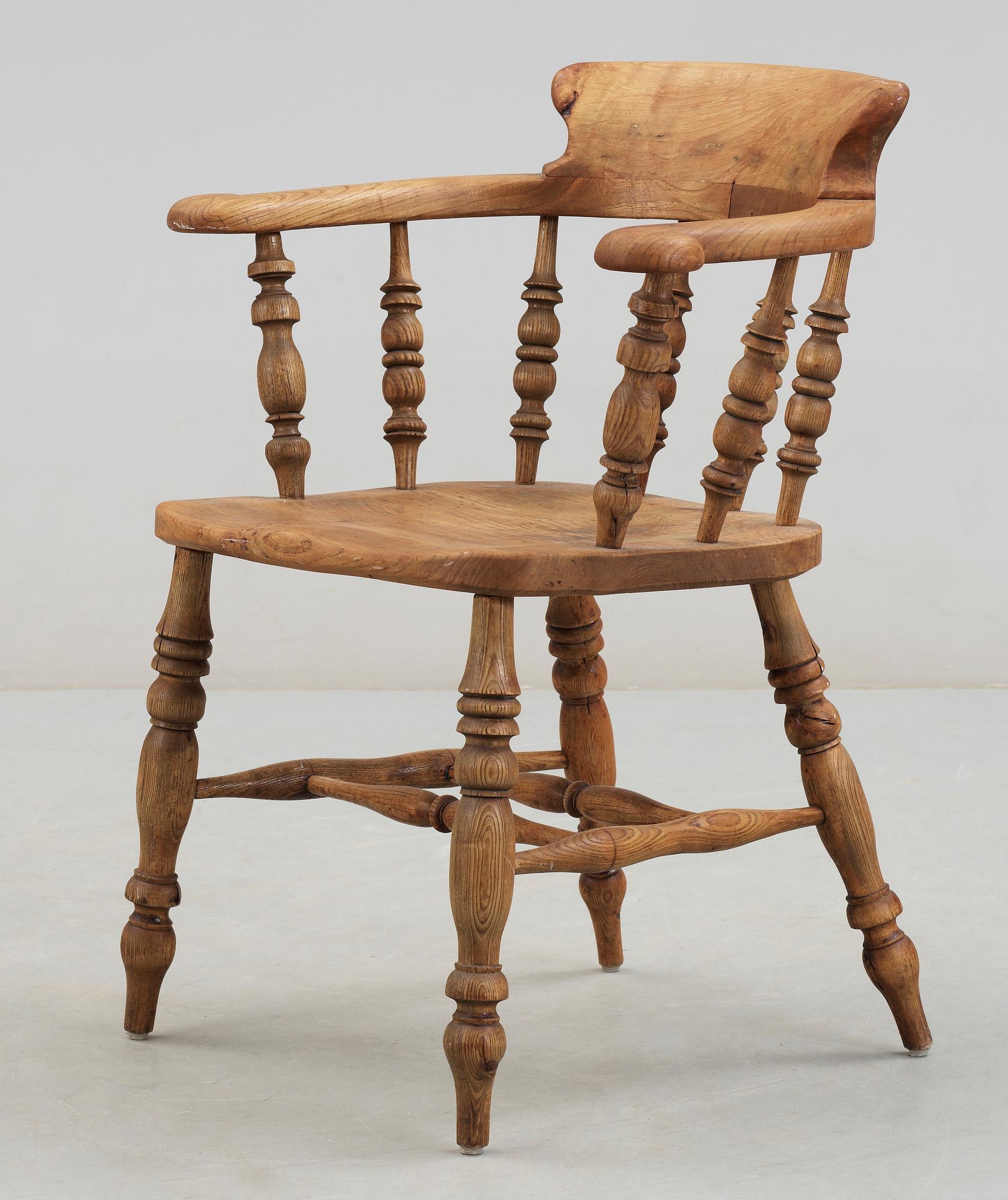 KARMSTOL, sk smokers chair, England, 1900-tal.