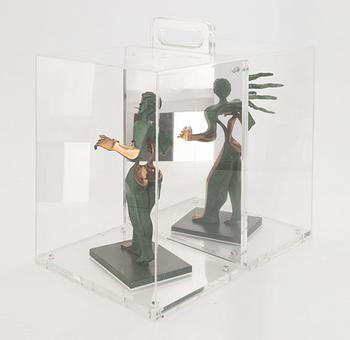 Timo Solin, skulpturer, ett par, signerad 73/100.