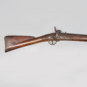 A 18th Century Swedish-British converted percussion gun.