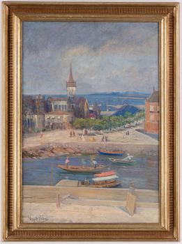 Valfrid Nelson, oil on canvas, signed.