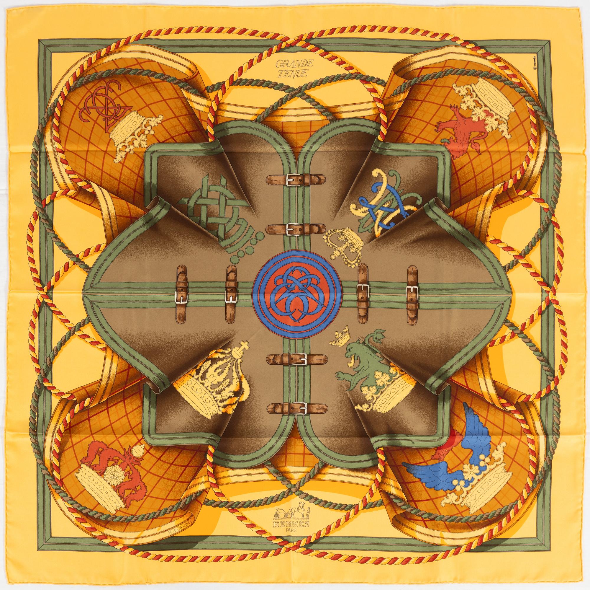 Hermès, scarf "Grand tenue".