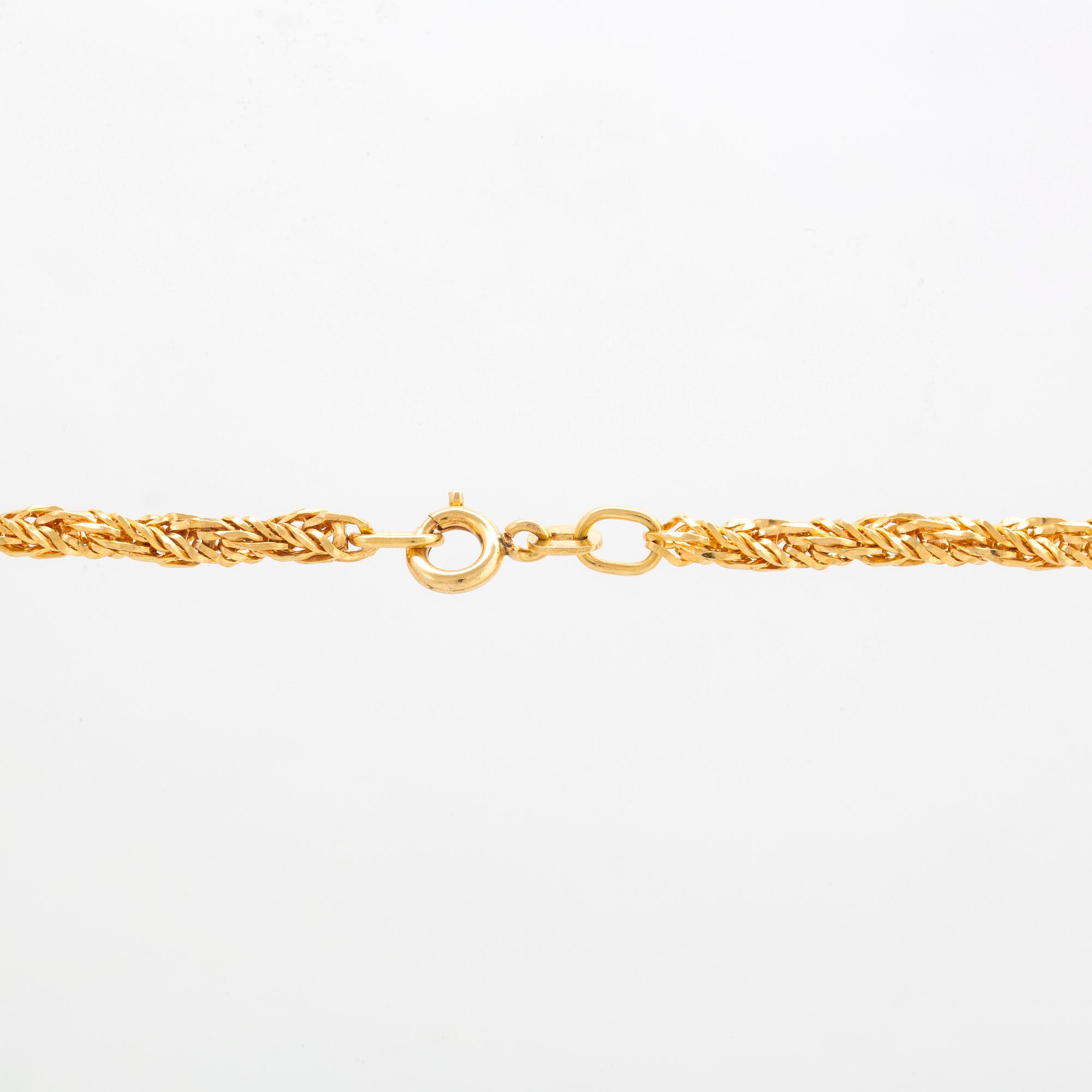 Halsband 18K guld och Lapis lazuli, Franklin Mint, 331/1000 1900-talets andra hälft.