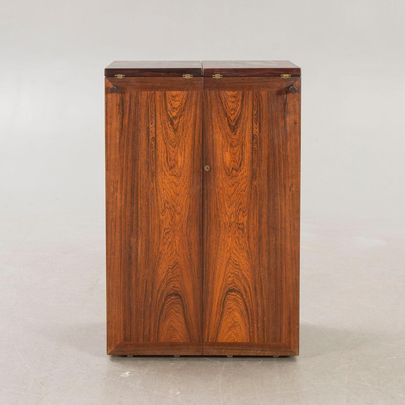 A jacaranda Captains bar from Dyrlund Denmark 1960s.