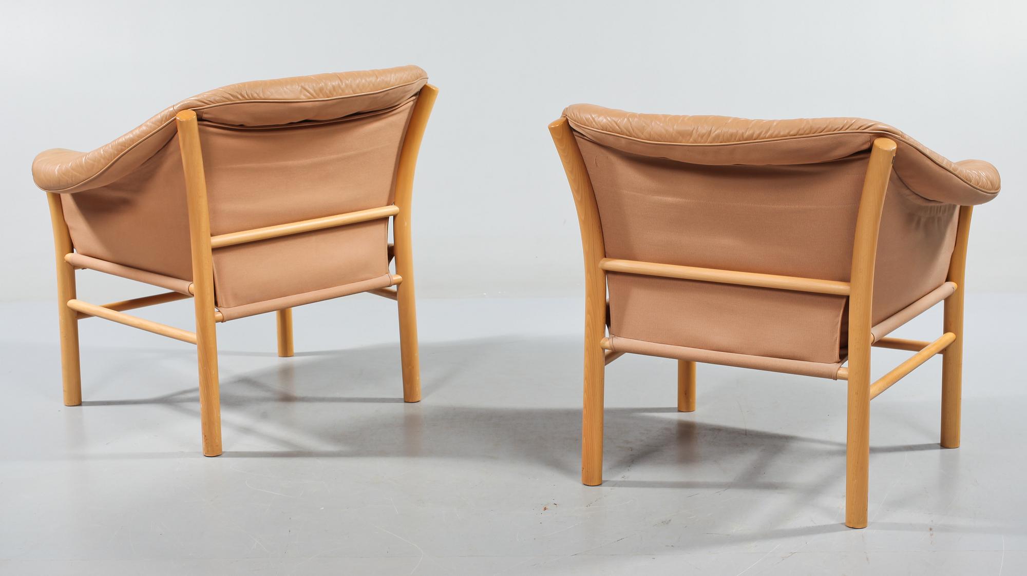 FÅTÖLJER, ett par, Göte möbler, Nässjö, 1900-talets andra hälft.