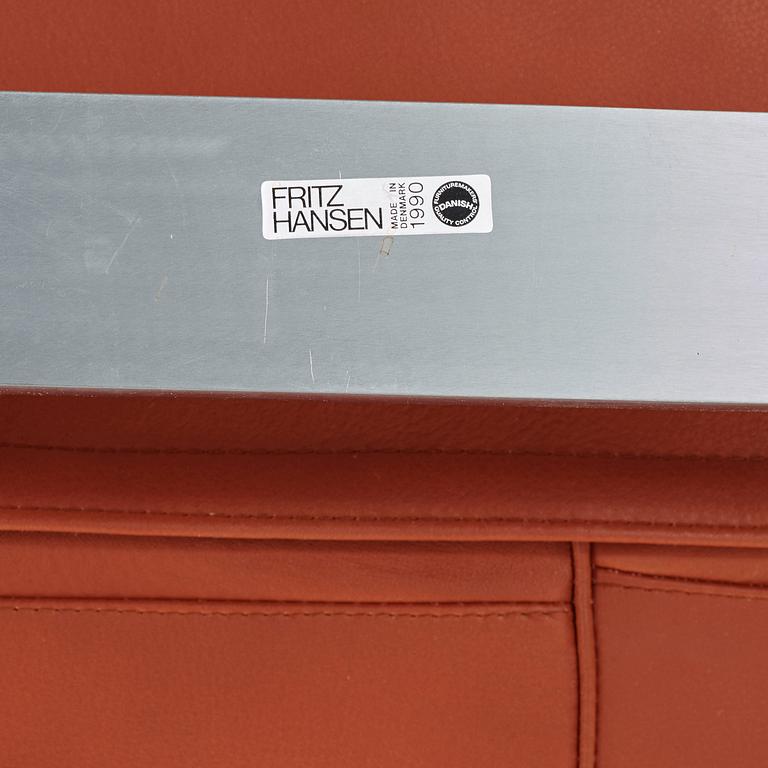 Poul Kjaerholm, fåtöljer, ett par "PK-20", Fritz Hansen, Danmark 1990.