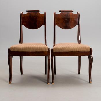 A SET OF 4 CHAIRS, late empire, Russia, 1820/30s.