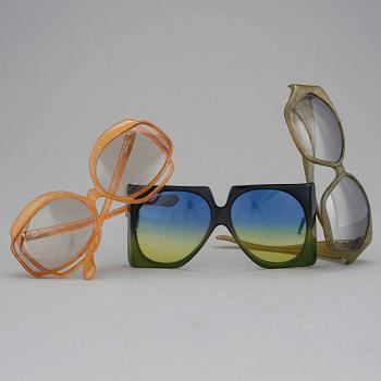SOLGLASÖGON, 3 st, Christian Dior.
