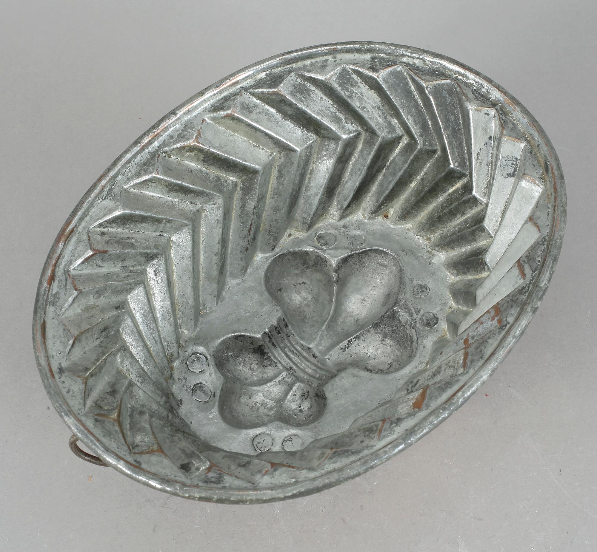 ALADÅBFORM, koppar, stämpelmärkt LW, 1700/1800-tal.