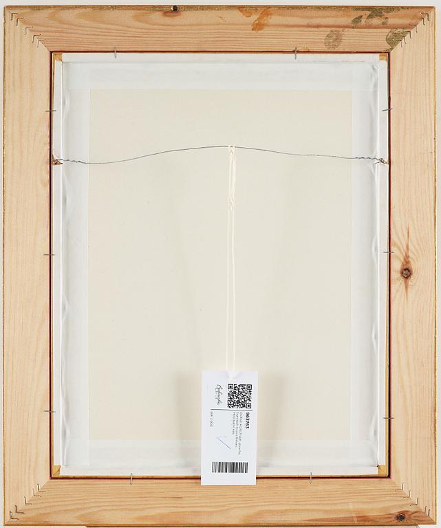 A gouache by an unknown artist, signed Hossein Rohani. Mid 20th century.