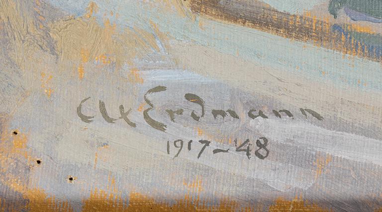 Axel Erdmann, olja på duk, signerad och daterad 1917-48.