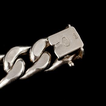 ARMLÄNK, silver, Uno A Erre, Italien, importstämplat, 1900-talets tredje kvartal. Vikt 37 g.