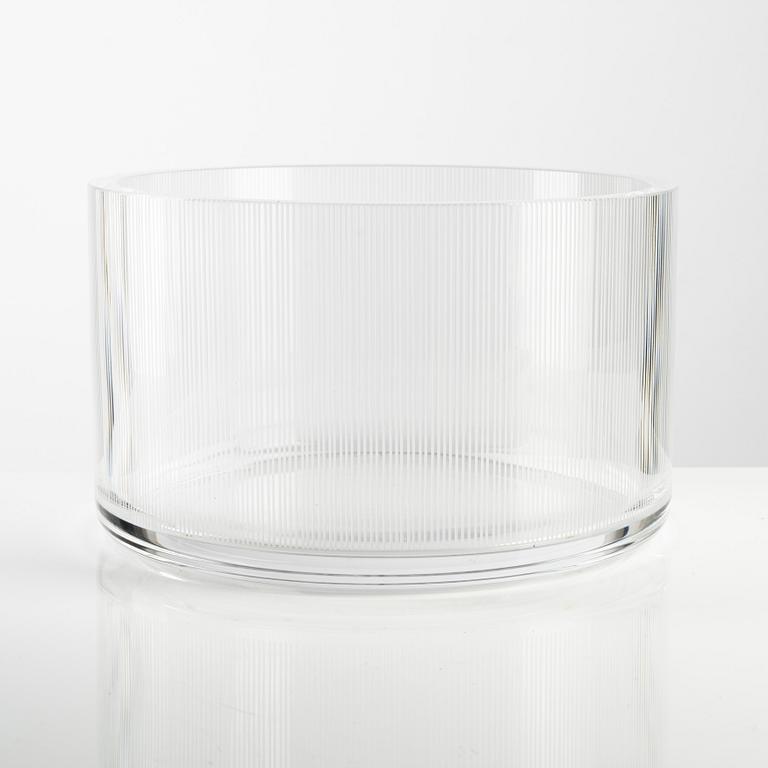 Lena Bergström, bowl, glass, Orrefors, 2007.