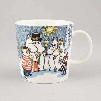 Moomin mug, porcelain, 'Millenium', Finland, 1999-2000.
