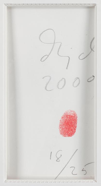 A DAWID inkjet print, signed and dated 2009 on verso. Edition 18/25.