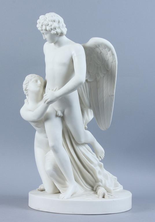 FIGURINGRUPP, parian , Gustafsberg, 1868-1925.