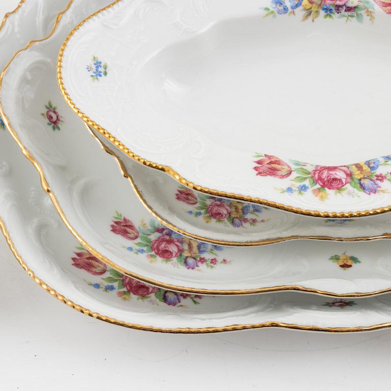 Dining, tea, and coffee set, 131 pieces, "Sanssouci", Rosenthal, Germany.