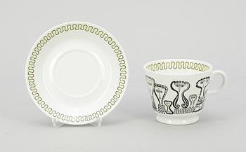TEKOPP, porslin, Birger Kaipainen, Arabia, Finland, 1900-talets mitt.