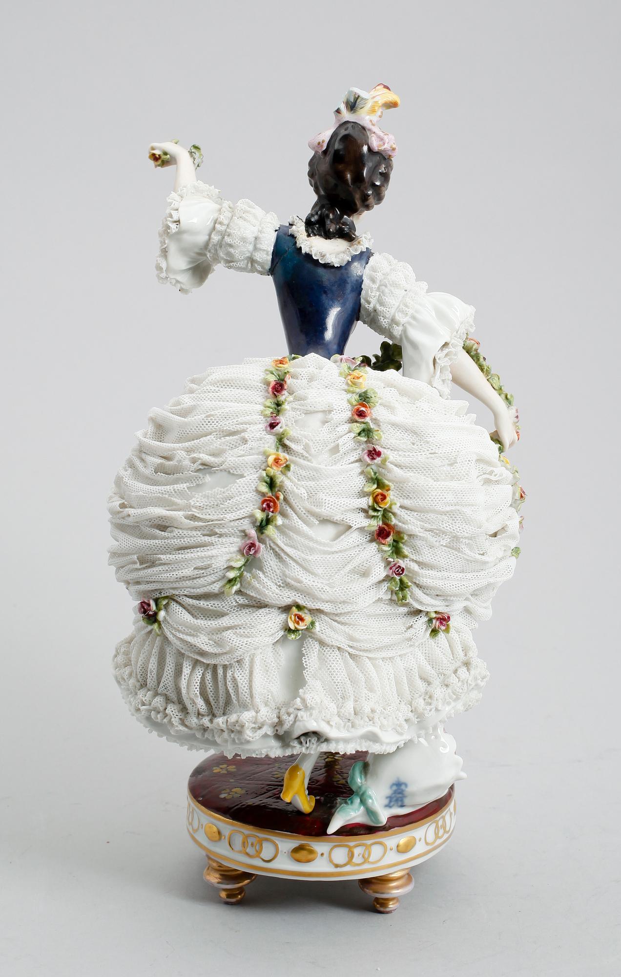 FIGUR, porslin, Sitzendorf, 1900-tal.