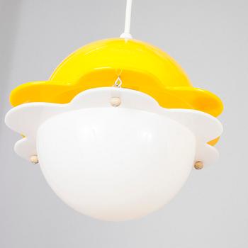 TAKLAMPA och BORDSLAMPA, design Anna-Maija Salo, Finland 1970-tal.