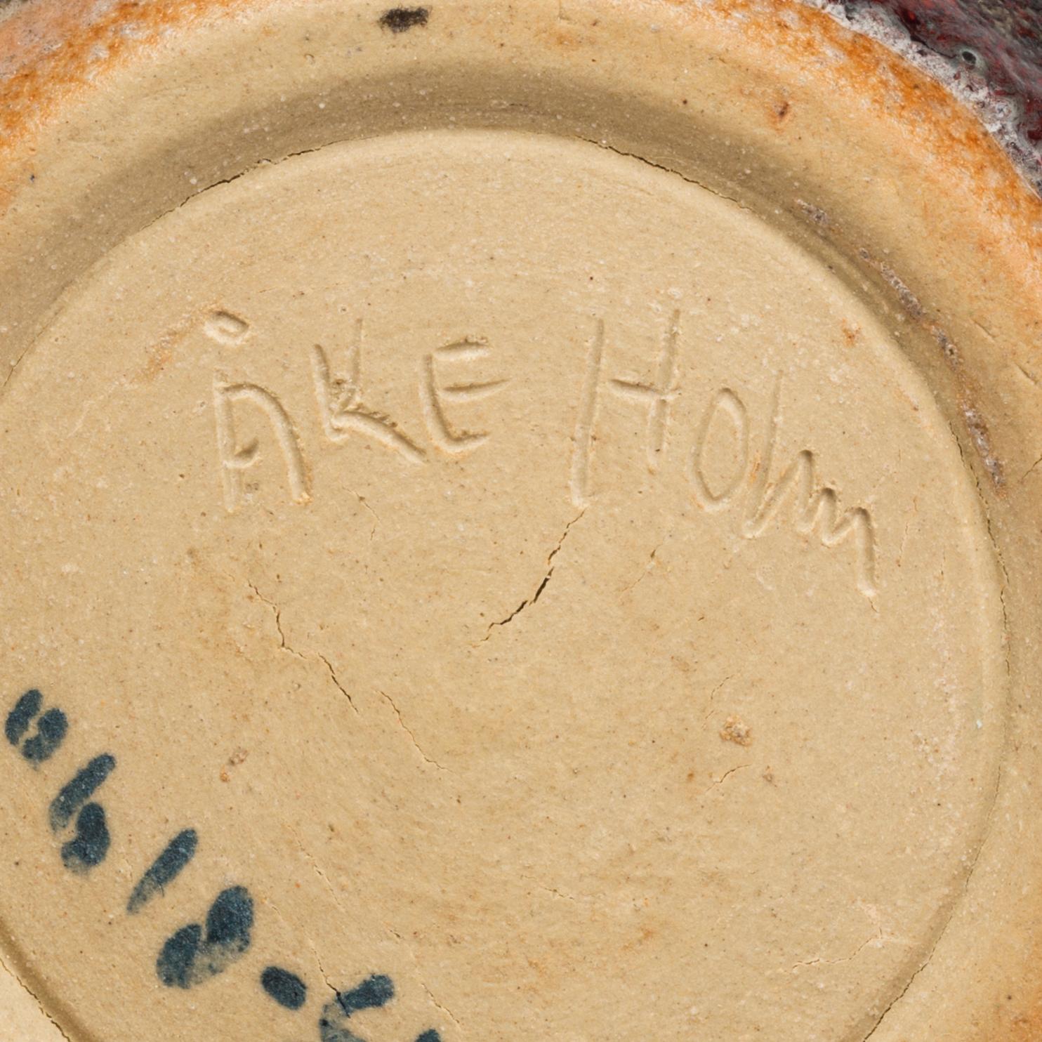 ÅKE HOLM, VAS, stengods signerad.