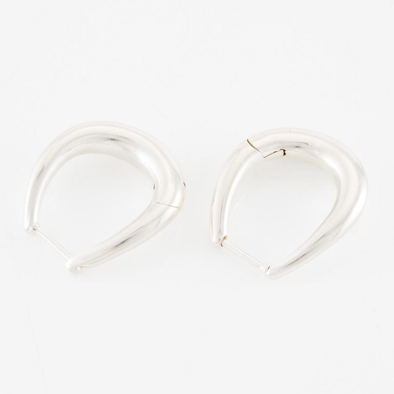 A pair of earrings, sterling silver, by Georg Jensen.
