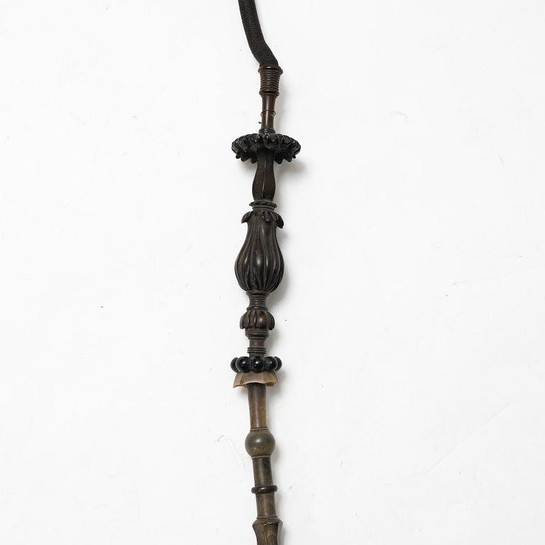 Cup and pipe, silver, one with mark of Claes Christian Carlén, Borås 1854.