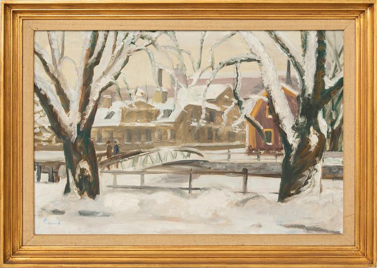 Carl Gunne, oil on canvas signed.