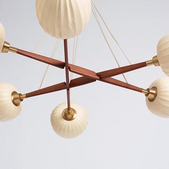 Hans Bergström, a ceiling lamp, ateljé Lyktan, Sweden 1950s.