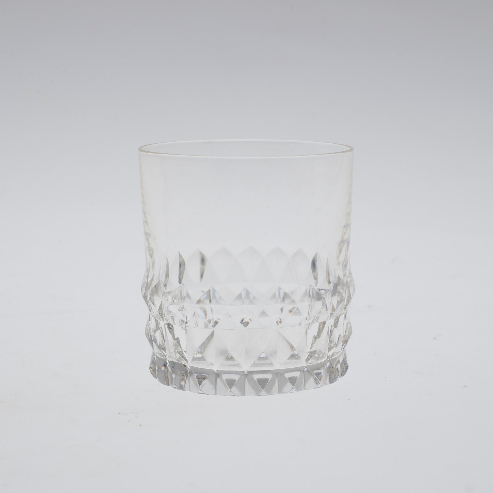 INGEBORG LUNDIN, glasservis, 23 delar, glas, "Silvia", Orrefors.